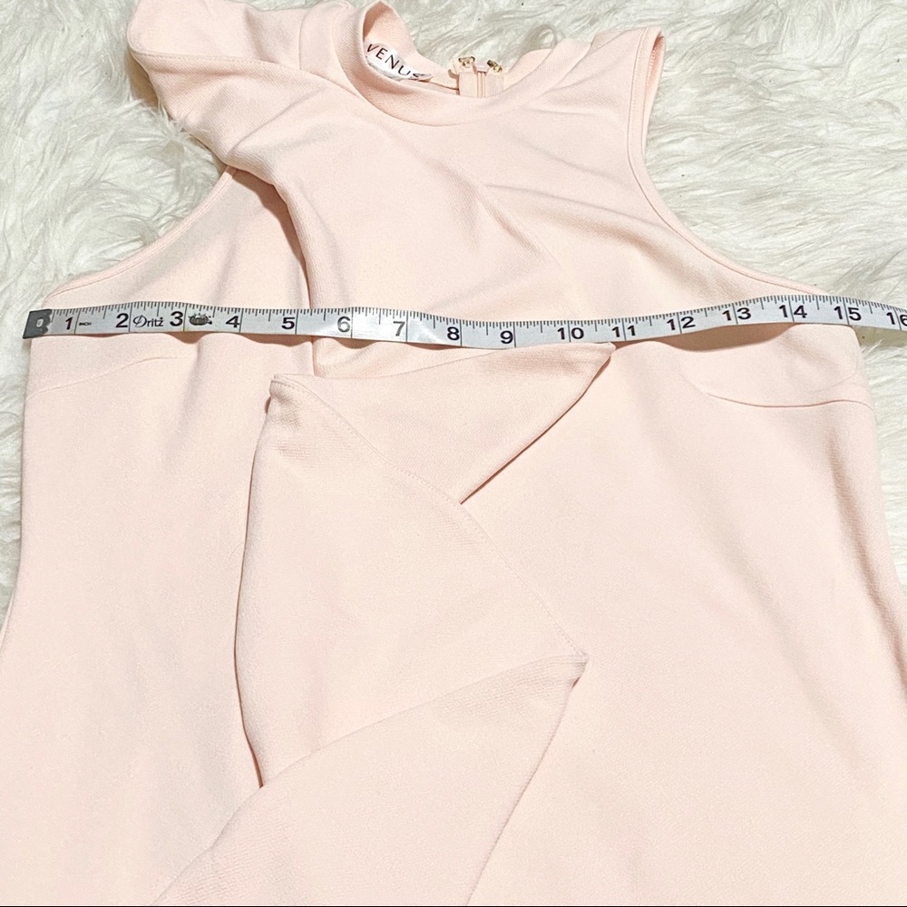 VENUS Blush Pink Ruffle Dress - Picture 4 of 9